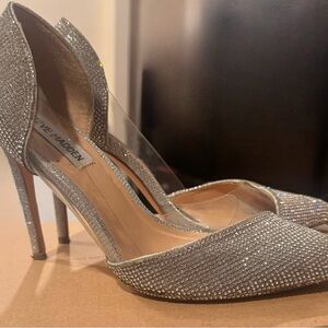 Steve Madden Glittering Silver Heels